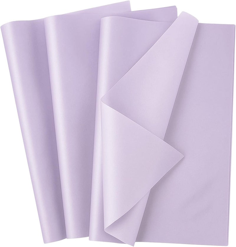 Ethanberg 60 Sheets Gift Wrapping Tissue Paper Bulk, Purple Tissue Paper for Gift Bags, Decorative Art Papers for DIY Crafts Wedding Birthday Baby Showers Holiday Party Decor, 20x14 Inches - Image 1